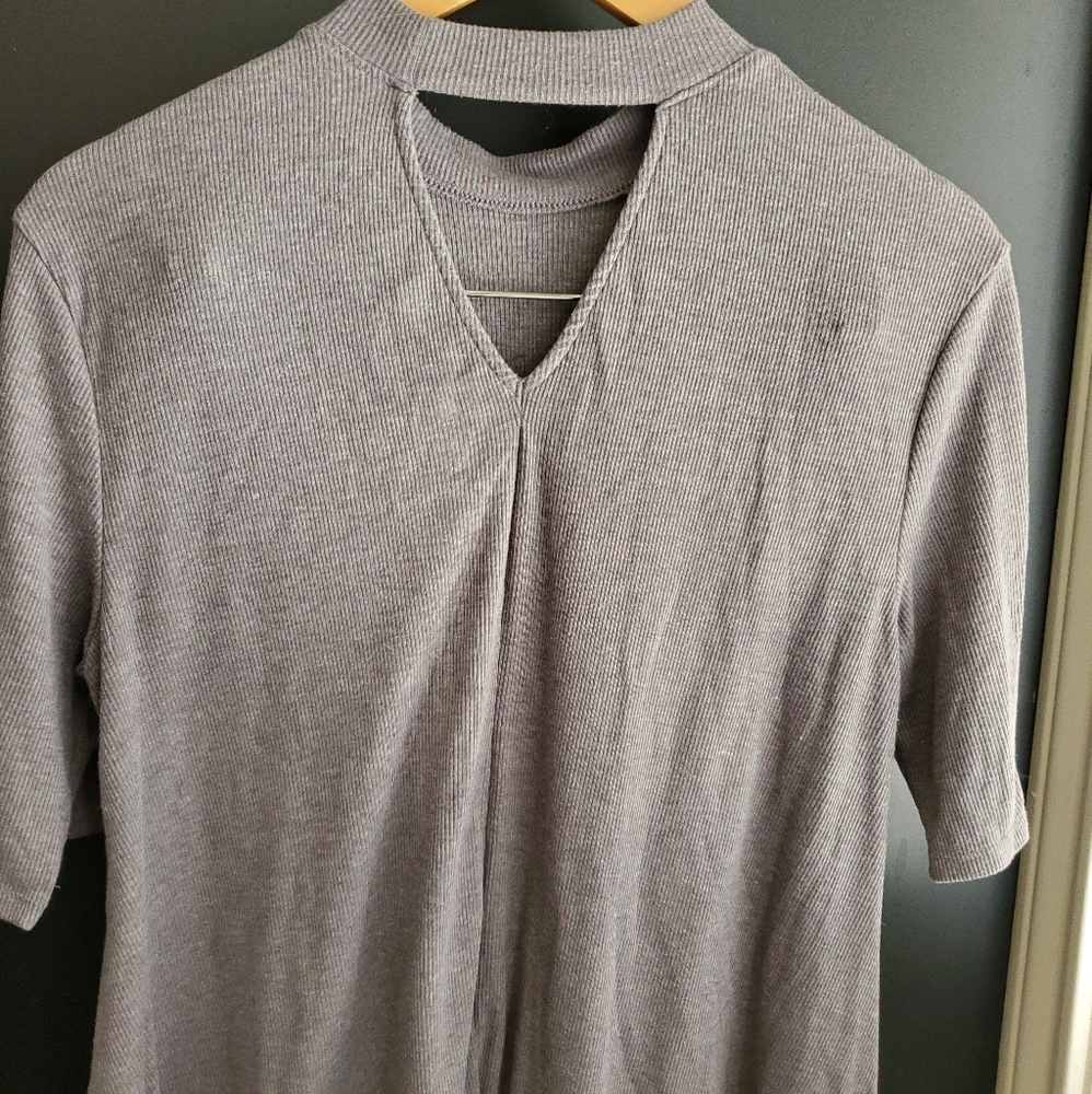 High Neck Cut Out Top